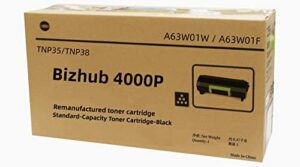 zhanbo tnp35 tnp38 remanufactured black toner cartridge compatible for konica minolta bizhub 4000p printers