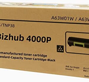 ZHANBO TNP35 TNP38 Remanufactured Black Toner Cartridge Compatible for Konica Minolta Bizhub 4000P Printers