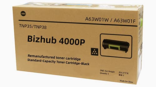 ZHANBO TNP35 TNP38 Remanufactured Black Toner Cartridge Compatible for Konica Minolta Bizhub 4000P Printers