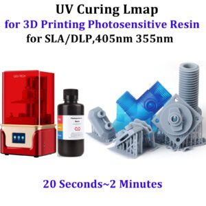 Uv Curing Light for Resin,Uv Resin Light Curing for Epoxy Crafts,Uv Resin Curing Light Box for LCD SLA Dlp 3D Resin Printer 405nm,Large Uv Light for Resin Curing Jewelry 365nm (Mini uv Curing Light)