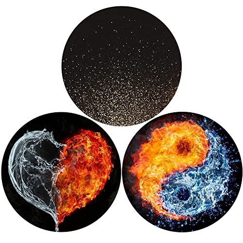 Universal Phone Stand and Tablet Holder(3 Pack) - Heart Yin Yang Nebula Glitter