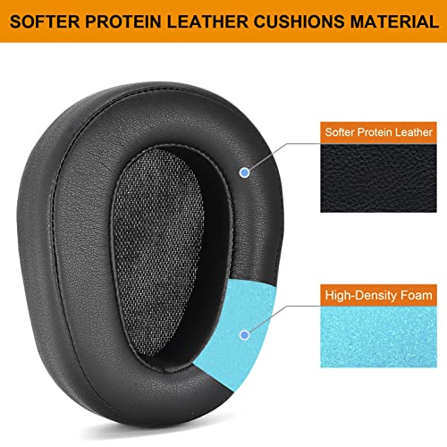 Mo-Fi Ear Pads Replacement Ear Cushion Compatible with Blue Mix-Fi/Mo-Fi/Sadie/Lola/Ella Headphones,Softer Protein Leather and Memory Foam,High-Density Noise Cancelling Foam, Added Thickness