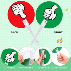 50 Pack Thumbs up Thumbs Down Classroom Voting Paddles Handy Teacher Classroom Event Supplies Plastic Thumbs up Sign Green Red Yes or No Paddles True False Paddles for School Classroom Student