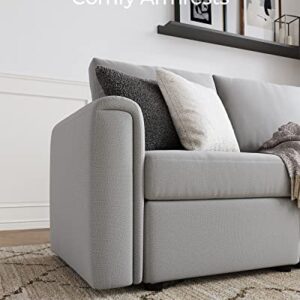 LINSY HOME Armrest Module for Modular Sectionals Sofa Couch, Convertible Sectional Modular Sofa for Living Room, Gray
