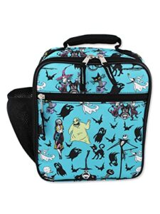 disney nightmare before christmas boys girls soft insulated school lunch box (one size, teal)