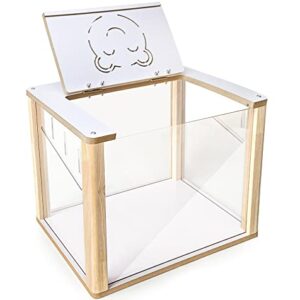 Chngeary Hamster Cage with Transparent Walls, Small Animal Cage Can Observe Pets in Time, Hamster Landscaping House for All Hamsters, Rats, and Other Small Animals of Similar Size