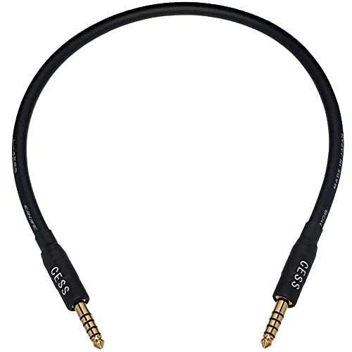 CNCESS CESS-248-1f Balanced 4.4mm Male to Male Patch Cable for DAC Headphone Amp (1 Foot)