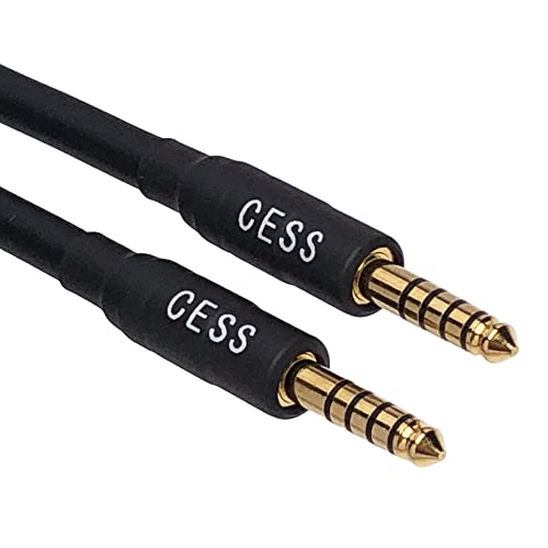 CNCESS CESS-248-1f Balanced 4.4mm Male to Male Patch Cable for DAC Headphone Amp (1 Foot)