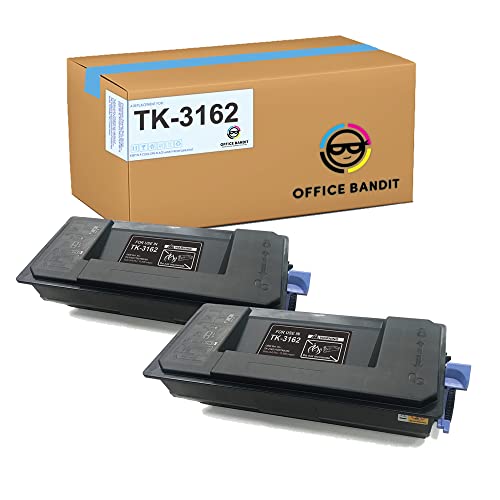 Toner Replacement for Kyocera TK3162, TK-3162, Ecosys M3145idn, M3645idn, P3045dn, P3050dn, P3055dn, P3060dn (Black, 2 cartridges)