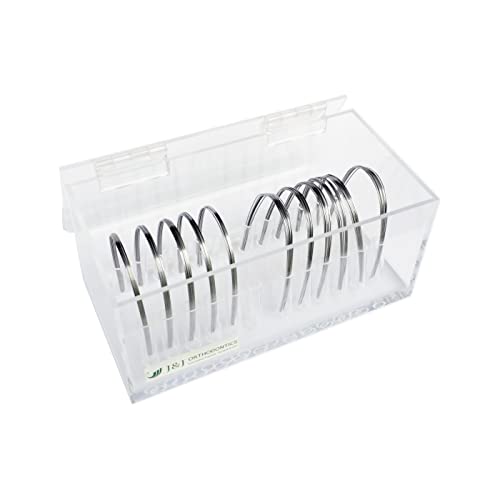 J&J Ortho Orthodontic Arch Wire Holder Organizer Box with Lid (12 sizes)