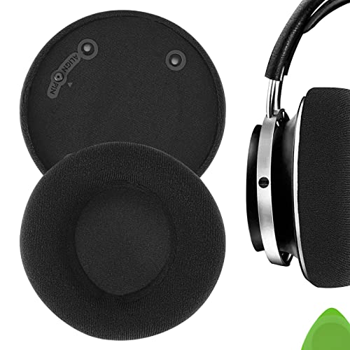 Geekria Comfort Velour Replacement Ear Pads for Philips Audio Fidelio X2HR, X1 Headphones Ear Cushions, Headset Earpads, Ear Cups Cover Repair Parts (Black)