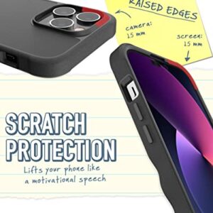 Smartish iPhone 14 Pro Max Protective Case - Gripzilla Compatible with MagSafe [Rugged + Tough] Heavy Duty Armored Slim Cover with Drop Protection - Black Tie Affair