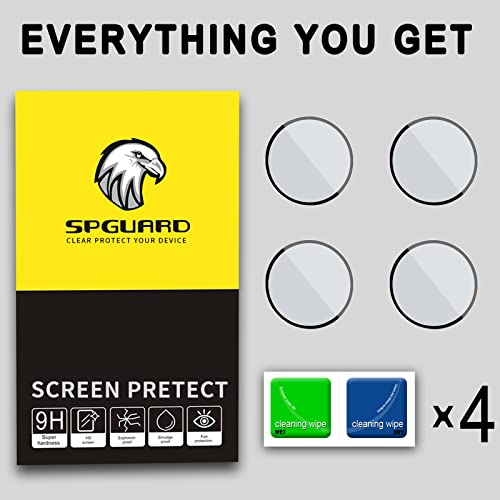 [4 Pack] Updated SPGUARD Full Protective Screen Protector for Galaxy Watch 5 Pro 45mm,Tempered Glass Film All Around Coverage Cover ONLY Compatible With Samsung Galaxy Watch5 Pro 45mm (NOT for Other Models)