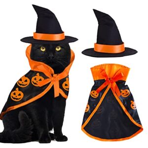 cat costume pet wizard clothes witch cosplay cloak for cats and puppy