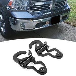 wsays ram tow hooks compatible with 2009-2019 dodge ram 1500 replace oem 82210967 68196982aa