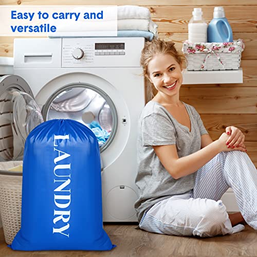 4 Pcs Extra Large XL Travel Laundry Bags 28 x 40 In Machine Washable Dirty Clothes Organizer Travel Accessories Vacation Travel Laundry Kit Easy Fit a Laundry Hamper (Stylish Colors)