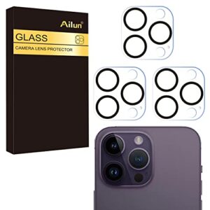 ailun 3 pack camera lens protector for iphone 14 pro 6.1" ＆ iphone 14 pro max 6.7",tempered glass,9h hardness,ultra hd,anti-scratch,easy to install,case friendly [does not affect night shots]