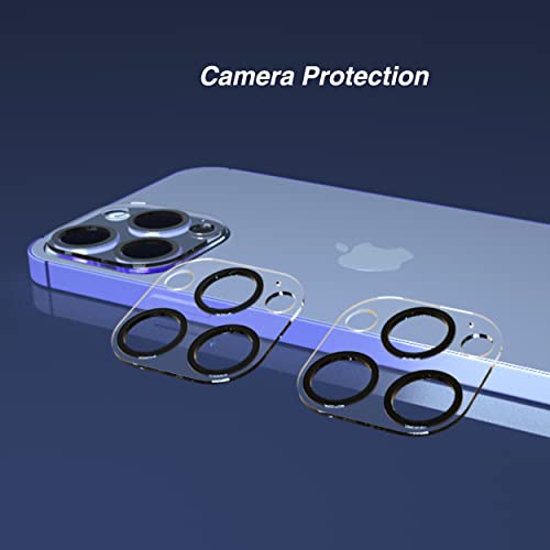 Ailun 3 Pack Camera Lens Protector for iPhone 14 Pro 6.1" ＆ iPhone 14 Pro Max 6.7",Tempered Glass,9H Hardness,Ultra HD,Anti-Scratch,Easy to Install,Case Friendly [Does not Affect Night Shots]