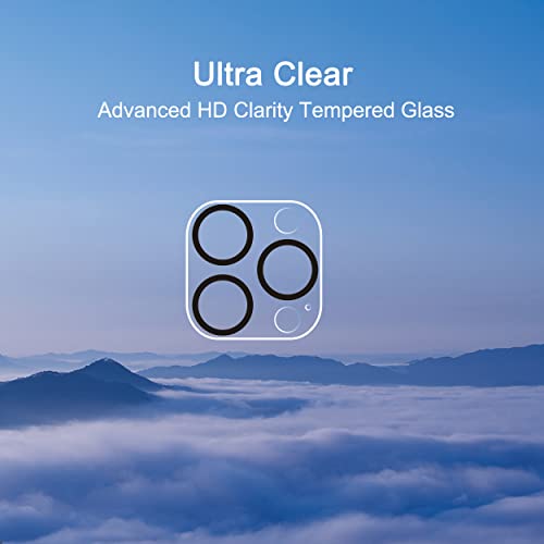 Ailun 3 Pack Camera Lens Protector for iPhone 14 Pro 6.1" ＆ iPhone 14 Pro Max 6.7",Tempered Glass,9H Hardness,Ultra HD,Anti-Scratch,Easy to Install,Case Friendly [Does not Affect Night Shots]