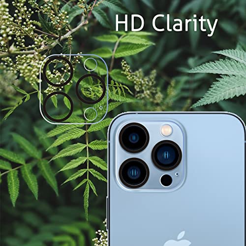 Ailun 3 Pack Camera Lens Protector for iPhone 14 Pro 6.1" ＆ iPhone 14 Pro Max 6.7",Tempered Glass,9H Hardness,Ultra HD,Anti-Scratch,Easy to Install,Case Friendly [Does not Affect Night Shots]