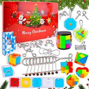 fasezoomit fidget advent calendars 2022,christmas countdown calendar 24 days,sensory fidget toy surprise box and magic brain teaser toy puzzles, surprise gifts for kids teens adults