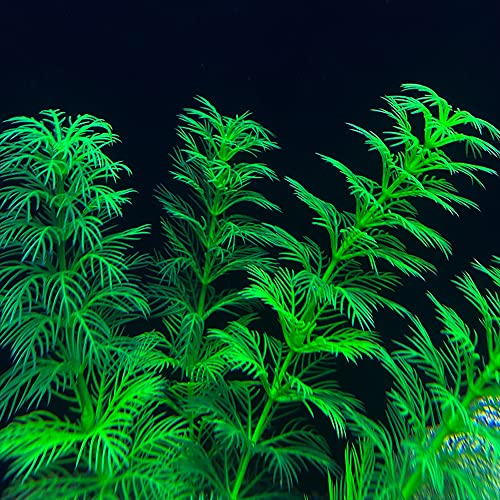 TANOMA Artificial Aquarium Plants Plastic, Fake Plants for Aquarium Fish Tank, Realistic Plant 10PCS