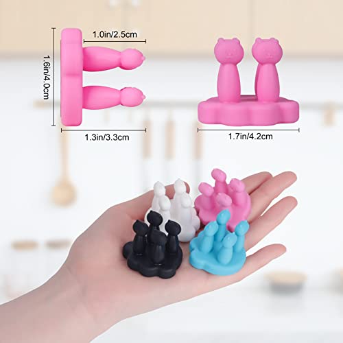 12 pcs Silicone Toothbrush Holder Multi-Function Hook Waterproof Self Adhesive Hooks Holders for Hanging Kitchen Bathroom Home Office Wall Door College Dorm Room Essentials