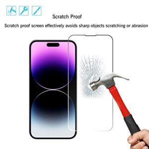 Ailun OnePeel Installation Frame Screen Protector for iPhone 14 Pro Max [6.7 inch] 2 Pack+2 Pack Camera Lens Protector,Sensor Protection,Dynamic Island Compatible,Tempered Glass,Case Friendly