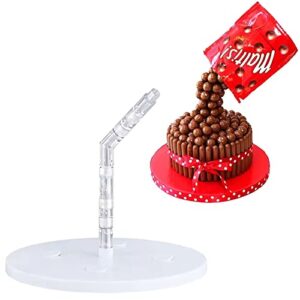 UgyDuky Hanging Decorative Cake Stand Anti Gravity Cake Pouring Kit Reusable Ice Cream Cake Stand for DIY Height Adjustable Floating Cake Stand for Birthday Wedding Graduation Baby Shower Party