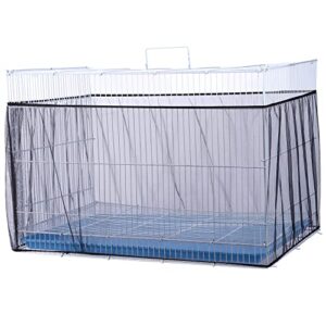 mogoko universal bird cage seed catcher,seed catcher guard net cover,parrot nylon mesh net cover,soft airy cage net stretchy skirt for round square cages