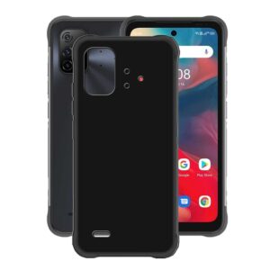 wimspeed phone case for umidigi bison 2 (6.50") ultra thin shockproof soft silicone back shell, military grade drop tpu bumper protective cover ​for umidigi bison 2 - black