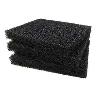 duedusto aquarium filter pad media, bio sponge pad coarse, cut to fit any aquarium filter, 3 pieces