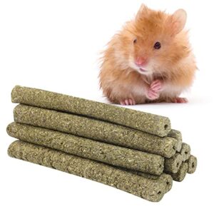 Tcrogsciss 100G Hay Sticks Natural Sweet Bamboo Sticks Rabbit Chew Toys for Chinchilla Guinea Bunnies Squirrel Hamster