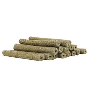 Tcrogsciss 100G Hay Sticks Natural Sweet Bamboo Sticks Rabbit Chew Toys for Chinchilla Guinea Bunnies Squirrel Hamster