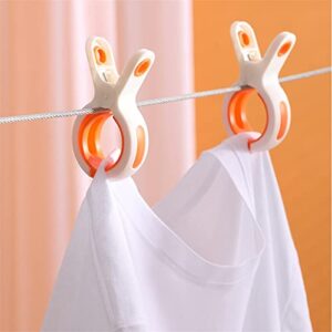 TJLSS 12pcs Practical Storage Multipurpose Clothes Peg Non Slip Reusable Heavy Laundry Spring Loaded Large (Color : Orange, Size : One Size)