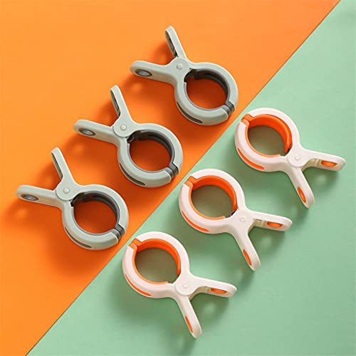 TJLSS 12pcs Practical Storage Multipurpose Clothes Peg Non Slip Reusable Heavy Laundry Spring Loaded Large (Color : Orange, Size : One Size)