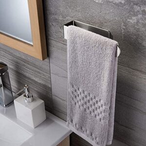 GDFYMI Hand Towel Holder, Towel Rack, Self Adhesive Towel Bar for Bathroom Wall, Stainless Steel Kitchen Hand Towel Hanger (Brushed Nickel, 1Pc)