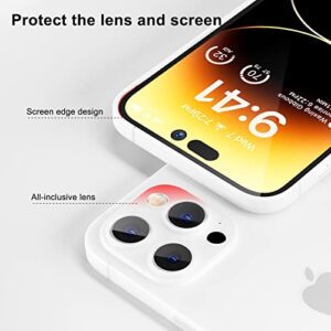 memumi [Upgraded Version for iPhone 14 Pro Ultra Thin Case, Lightweight PP Matte Finish Coating Slim for iPhone 14 Pro 2022 Phone Case Smooth Grip with 0.3 mm Minimalist Design Semi-Transparent White