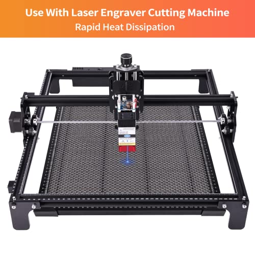 Honeycomb Laser Bed 400mm x 400mm, Laser Honeycomb Bed for Laser Cutter, Honeycomb Laser Bed Kit, Laser Engraver Honeycomb Bed with Aluminum Plate for Table-Protecting,Smooth Edge (15.7x15.7x0.86in)