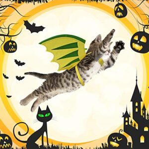 4 Pieces Halloween Costumes for Cats Dragon Wings for Cats Halloween Cat Pet Wizard Costume Cute Cat Pumpkin Cape Bat Wings for Pet Dog Cat Cosplay Holiday Halloween Party Decor