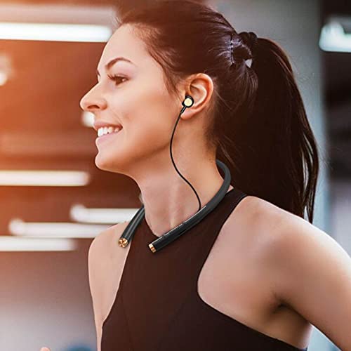 Bluetooth Sport Headphones, Sports Wireless High-Power Bluetooth Earphones Neck-Mounted Earphones, 1PC Outdoor Stereo Earbuds Earphone Waterproof Headset for Running and Workouts