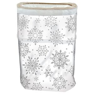 amscan snowy flings bin pop-up trash bin - 22' x 15' x 10' | multicolor | 1 pc.