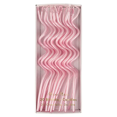 Meri Meri Pink Swirly Candles (Pack of 20)