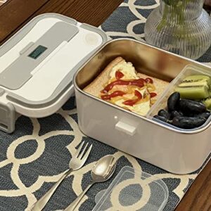 Electric Lunch Box Food Heater Heated Lunch Boxes For Adults Portable Food Warmer Lonchera Electrica Para El Almuerzo Self Heating Lunch Box For Work Heat Up Lunchbox Hot Heatable For Men Car Warming