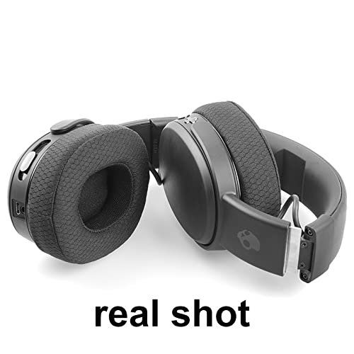 Gvoears Replacement Ear Pads Cushions for Skullcandy Crusher Wireless, Crusher ANC/EVO, Hesh ANC/EVO, Hesh 3 Wireless, Also Fit for Skullcandy Venue Wireless ANC Headphone with Black Mesh Fabric