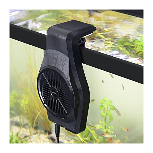 UPETTOOLS Fish Tank Chillers Fan,Aquarium Cooling Fan Cold Wind Chiller for Shrimp、Coral、Tropical and Sea Fish Tank（7-15Gal）