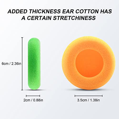 GVOEARS Replacement Cushion Ear Pads for Koss Portapro Headphones 2 Pairs (Green+Orange)