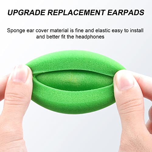 GVOEARS Replacement Cushion Ear Pads for Koss Portapro Headphones 2 Pairs (Green+Orange)