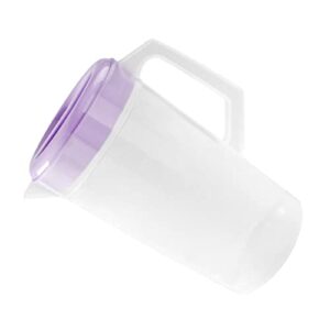 DOITOOL 2300ML Gallon Water Jug with Lid- Plastic Pitcher Water Filter Pitcher- Heavy- duty Iced Tea Pitcher Water Jug for Drinking Water Lemonade Juice Beverage Ice Tea （ Violet ）