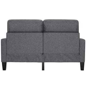 AOGLLATI 58" Small Loveseat for Bedroom with Hidden Storage, Love Seat with 2 USB Charging Ports, Loveseat Sofa with Side Storage Pocket, Sofa Couch for Living Room Apartment and Small Spaces